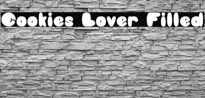Cookies Lover Filled Font examples