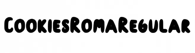 Cookies Roma Regular  Fuentes Gratis Descargar