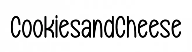 Cookies and Cheese  Frei Schriftart Herunterladen