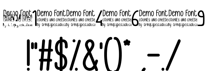 Cookies and Cheese Font OTHER CHARS