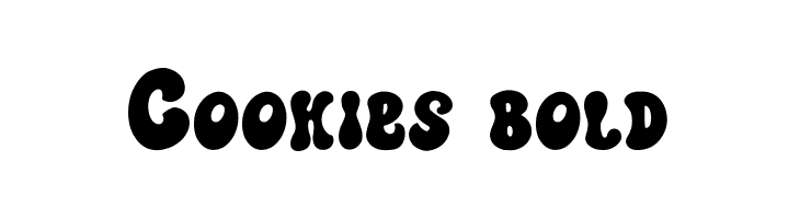 Cookies bold  font caratteri gratis