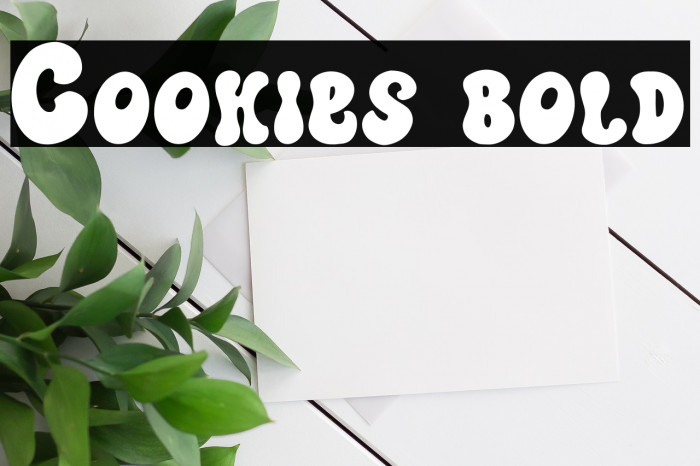 Cookies bold Font examples