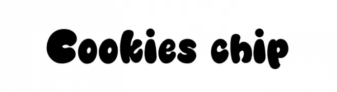 Cookies chip  フリーフォントのダウンロード