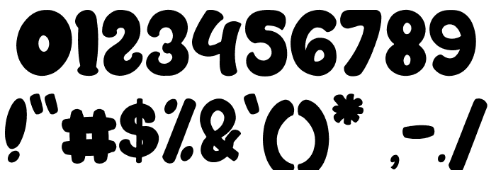 Cookies chip Font OTHER CHARS