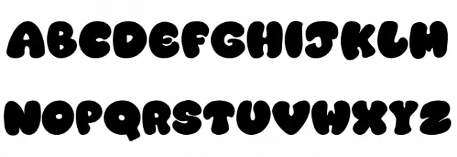 Cookies chip Schriftart Groß