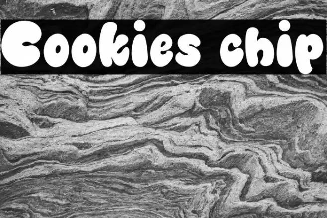 Cookies chip Font examples