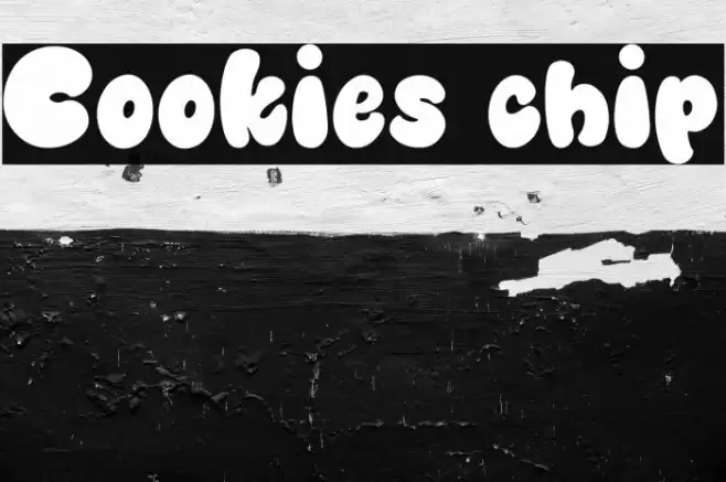 Cookies chip Font examples