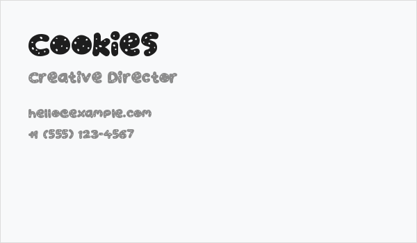 Cookies Business Card
