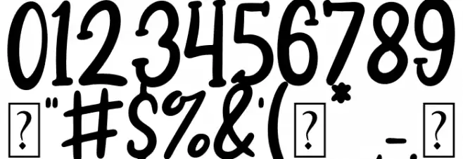 CookiesParty Font OTHER CHARS