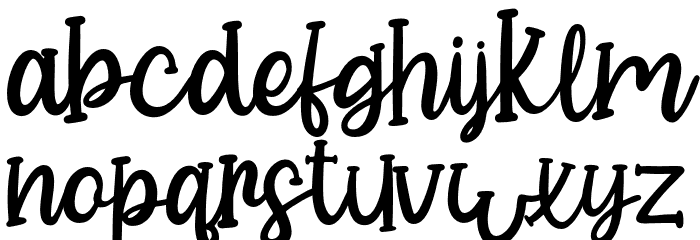 CookiesParty Font LOWERCASE