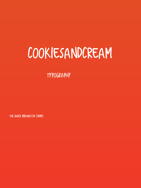 Cookiesandcream Poster