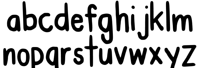 Cookiesmallman Regular Font LOWERCASE
