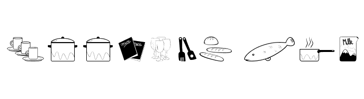 Cooking Set  les polices de caractères gratuit tlcharger