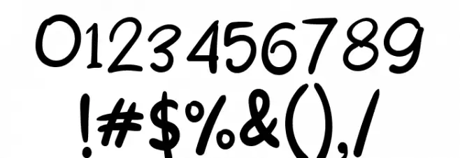 Cooking Water Regular Font OTHER CHARS