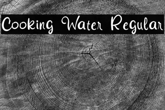 Cooking Water Regular Font examples