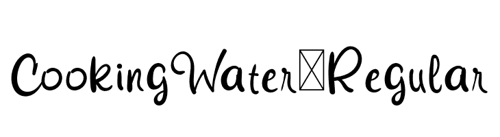 CookingWater-Regular  Frei Schriftart Herunterladen