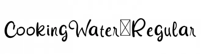CookingWater-Regular  Descarca Fonturi Gratis