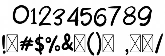 CookingWater-Regular Font OTHER CHARS