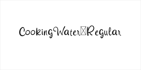 CookingWater-Regular Logo