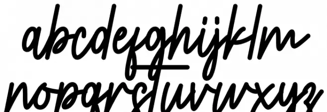 Cooking Schriftart Kleinbuchstaben