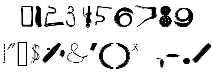 Cooksy Cutter Regular Font OTHER CHARS