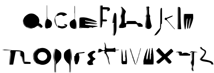 Cooksy Cutter Regular Font LOWERCASE