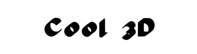 Cool 3D  Fuentes Gratis Descargar