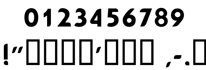 Cool Bold DuranGo Font OTHER CHARS