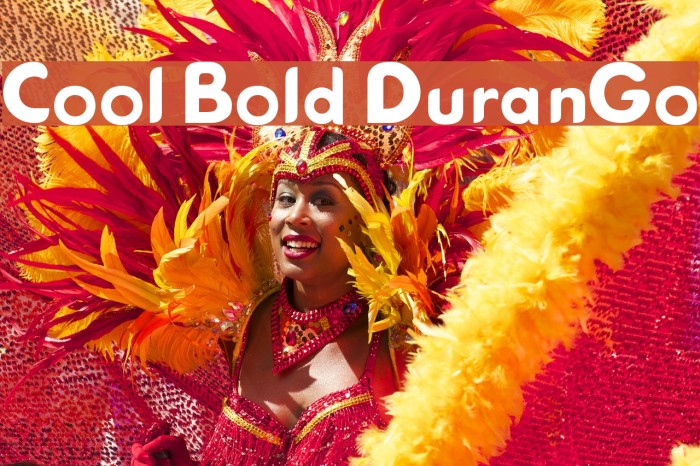 Cool Bold DuranGo Font examples