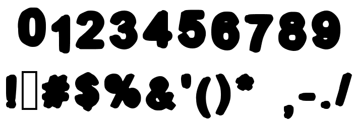 Cool Bold Font OTHER CHARS