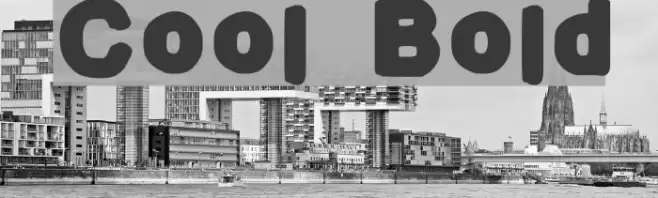Cool Bold Font examples