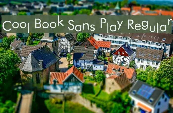 Cool Book Sans Play Regular Font examples