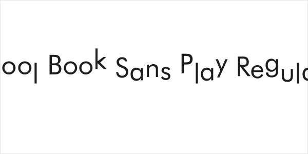 Cool Book Sans Play Regular Logo