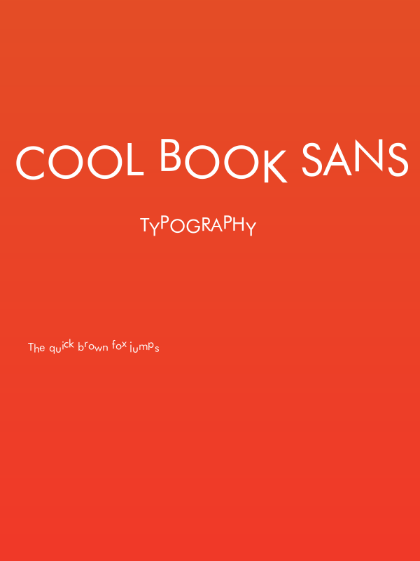 Cool Book Sans Play Regular Poster