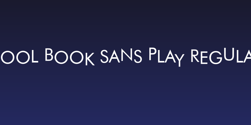 Cool Book Sans Play Regular Social Header