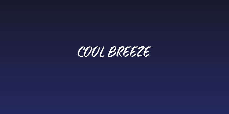 Cool Breeze Social Header