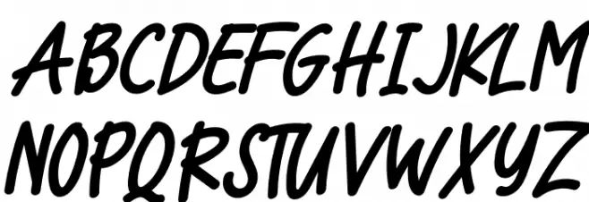 Cool Cat Italic Schriftart Groß