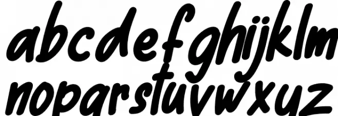 Cool Cat Italic Caratteri MINUSCOLO
