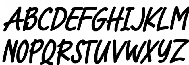 Cool Cat Italic Polices MAJUSCULES