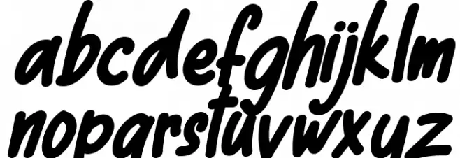Cool Cat Italic Caratteri MINUSCOLO