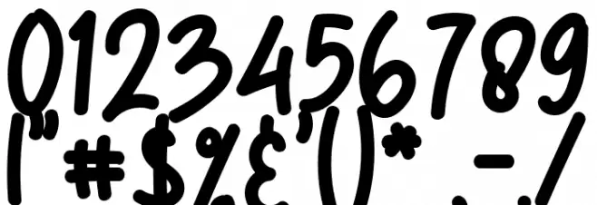 Cool Cat Font OTHER CHARS