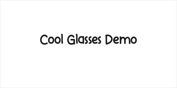 Cool Glasses Demo Logo
