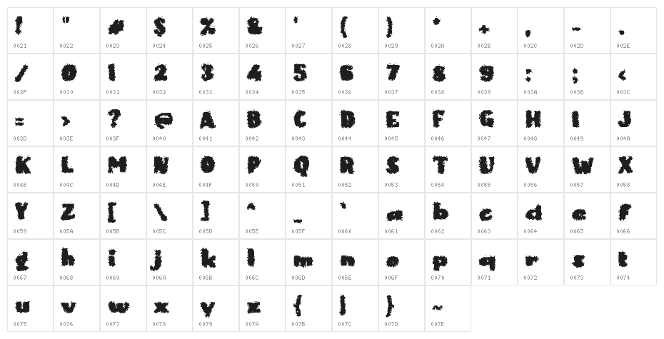 Cool Ice Character Map