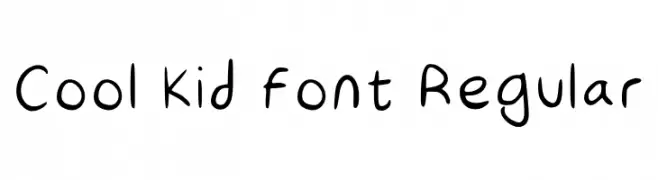 Cool Kid Font Regular  Fuentes Gratis Descargar