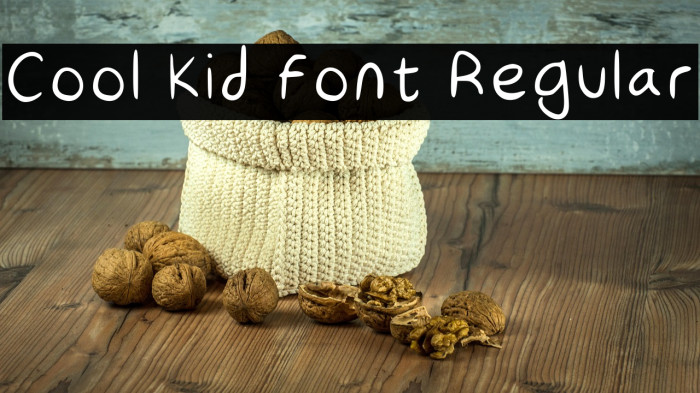 Cool Kid Font Regular Example 1
