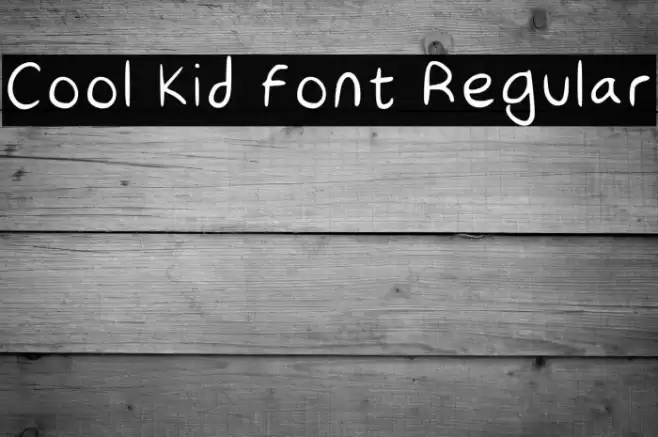 Cool Kid Font Regular Font examples