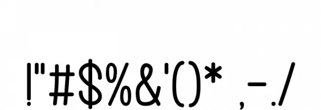 Cool Mind Font OTHER CHARS