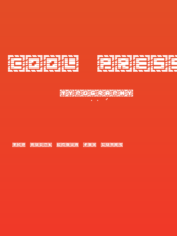 Cool Press Regular Poster