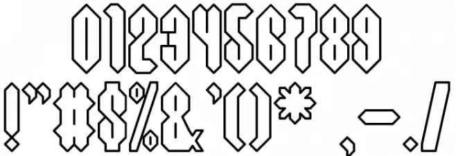 Cool S Font OTHER CHARS