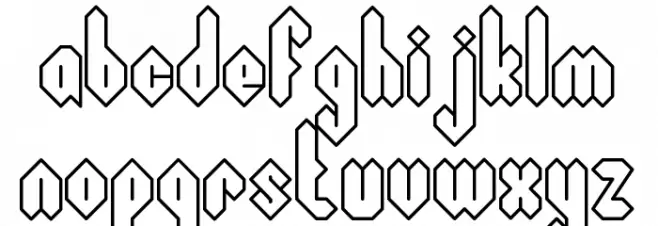 Cool S خط أحرف صغيرة